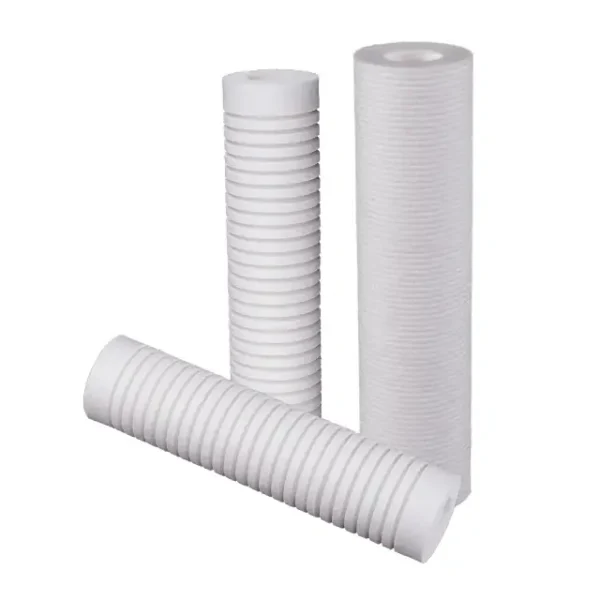 Big water filter rate PP filter core 1/5/10 microns water sediment filter cartridge with 222 226 227 Fin plastic