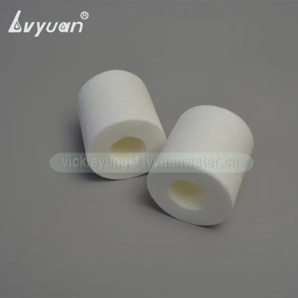 Industrial liquid pre filtration system 5 microns water sediment cartridge filter with PP plastic stainless steel core