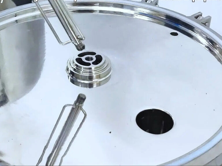 Sanitary depth stack membrane housing