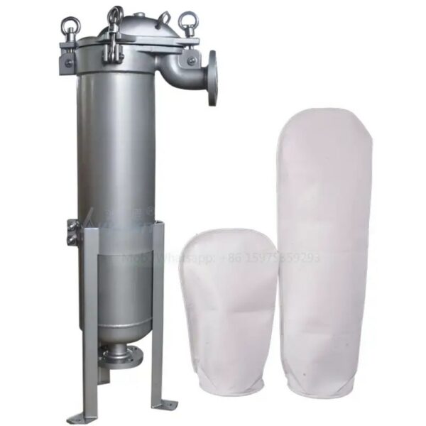 Bag Filter Vessel With 5 Microns Stainless Steel Bag Water Filter