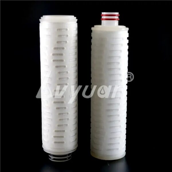 DOE PP PTFE PVDF Pleated Cartridge Nitrogen Gas Filter